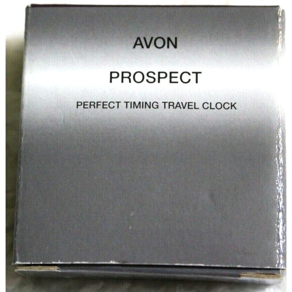 Vintage Avon Prospect Perfect Timing Travel Clock Alarm Calendar Button Cell New - Picture 5 of 5
